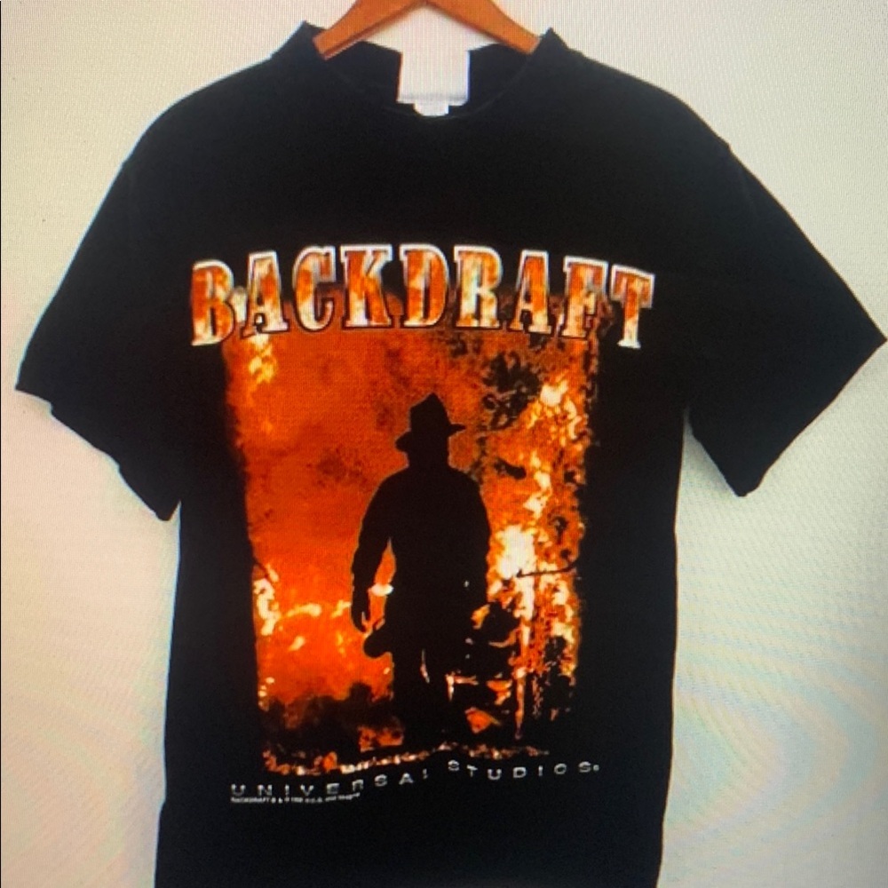 Universal Black and Orange Graphic Tee